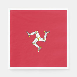 Servilleta De Papel Bandera de la Isla de Man