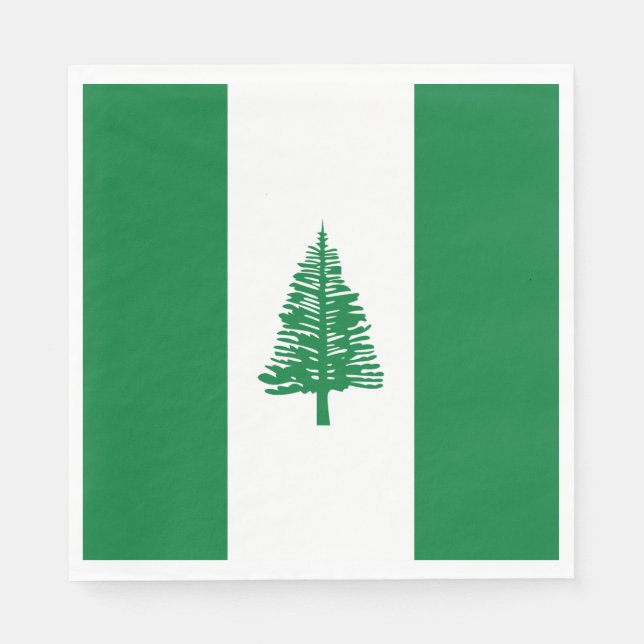 Servilleta De Papel Bandera de la Isla Norfolk (Anverso)