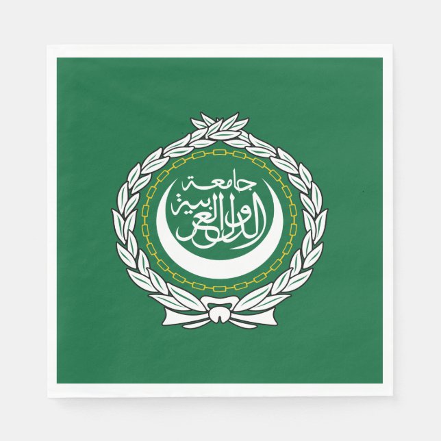 Servilleta De Papel Bandera de la Liga Árabe (Anverso)