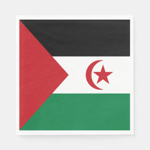 Servilleta De Papel Bandera de la República Árabe Saharaui Democrática