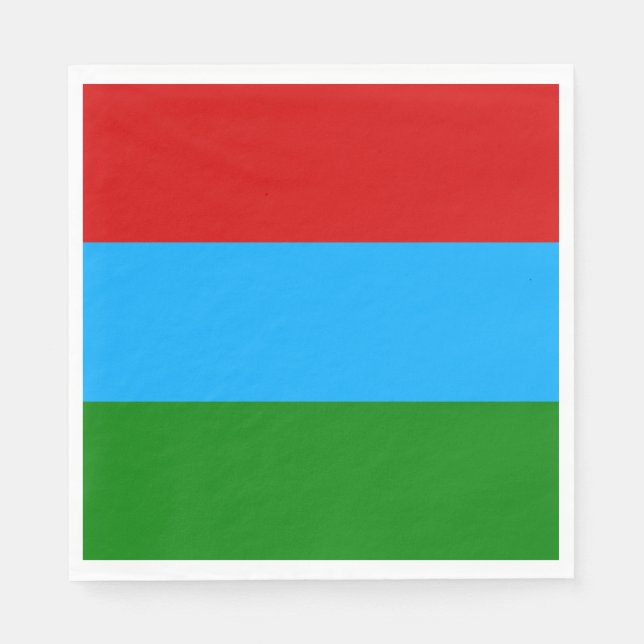 Servilleta De Papel Bandera de la República de Carelia (Anverso)