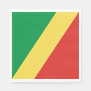 Servilleta De Papel Bandera de la República del Congo