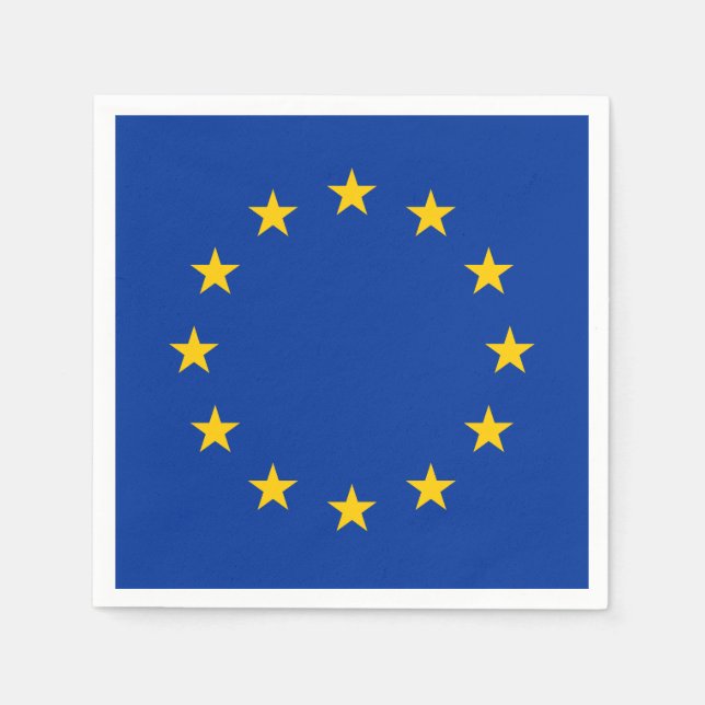 Servilleta De Papel Bandera de la UE (Anverso)