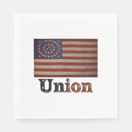 Servilleta De Papel Bandera de la Unión de la Guerra Civil ✨ historia 