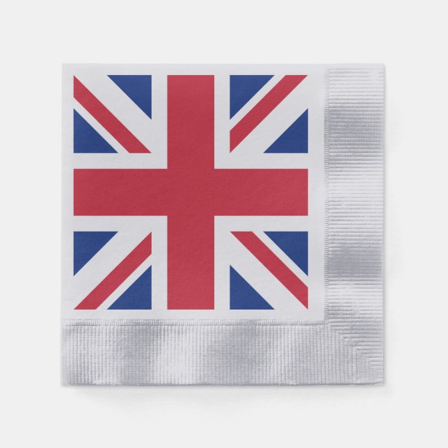 Servilleta De Papel Bandera de la Unión del Reino Unido (Anverso)