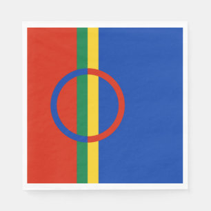 Servilleta De Papel Bandera de Laponia (Navidades) (Sami) (Laplander)