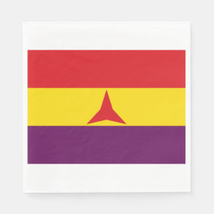 Servilleta De Papel Bandera de las Brigadas Internacionales (Guerra Ci