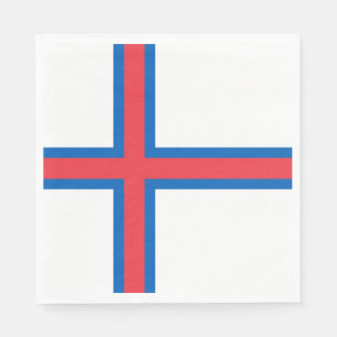 Servilleta De Papel Bandera de las Islas Feroe