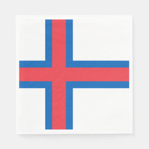 Servilleta De Papel Bandera de las Islas Feroe