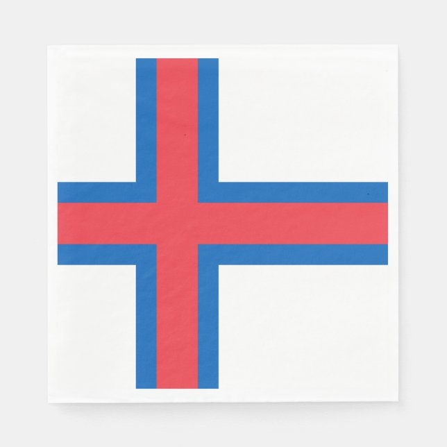 Servilleta De Papel Bandera de las Islas Feroe (Anverso)