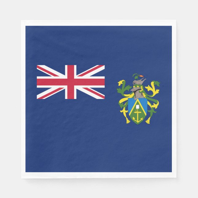 Servilleta De Papel Bandera de las Islas Pitcairn (Anverso)