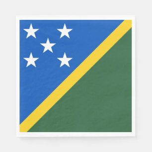 Servilleta De Papel Bandera de las Islas Salomón