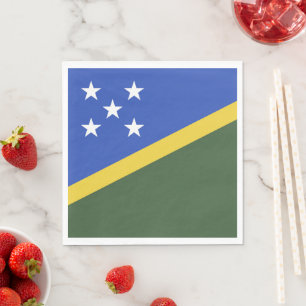 Servilleta De Papel Bandera de las Islas Salomón