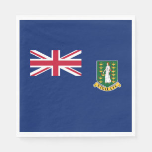 Servilleta De Papel Bandera de las Islas Vírgenes Británicas