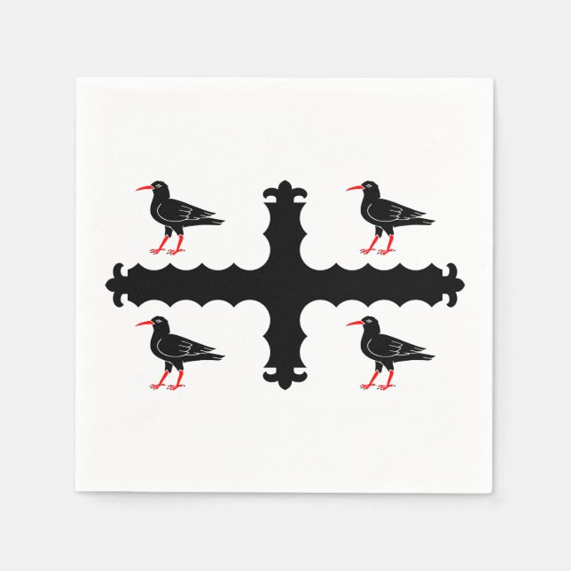 Servilleta De Papel Bandera de las servilletas de Flintshire (Anverso)