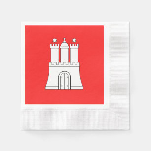Servilleta De Papel Bandera de las servilletas de Hamburgo