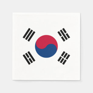 Servilleta De Papel Bandera de las servilletas de papel de la Corea