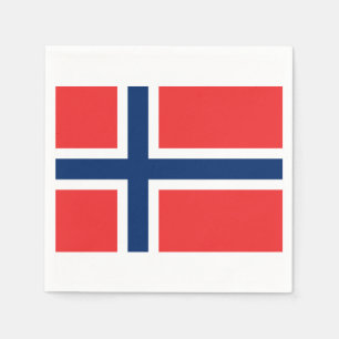 Servilleta De Papel Bandera de las servilletas de papel de Noruega