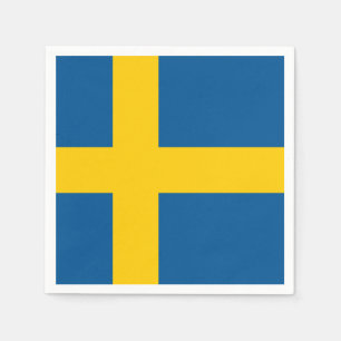 Servilleta De Papel Bandera de las servilletas de papel de Suecia