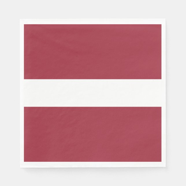 Servilleta De Papel Bandera de Letonia (Anverso)