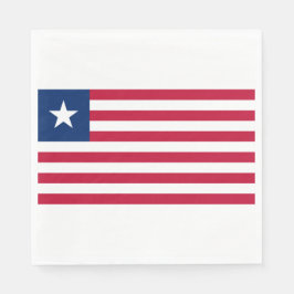Servilleta De Papel Bandera de Liberia (Liberia)