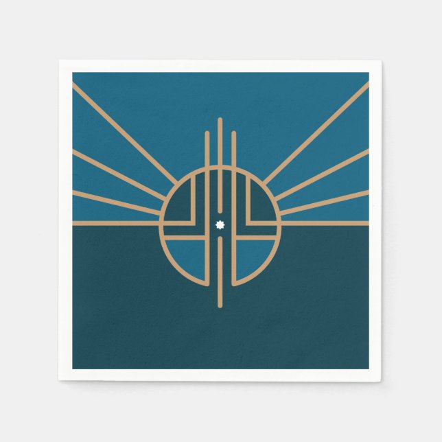 Servilleta De Papel Bandera de Lincoln, Nebraska (Anverso)