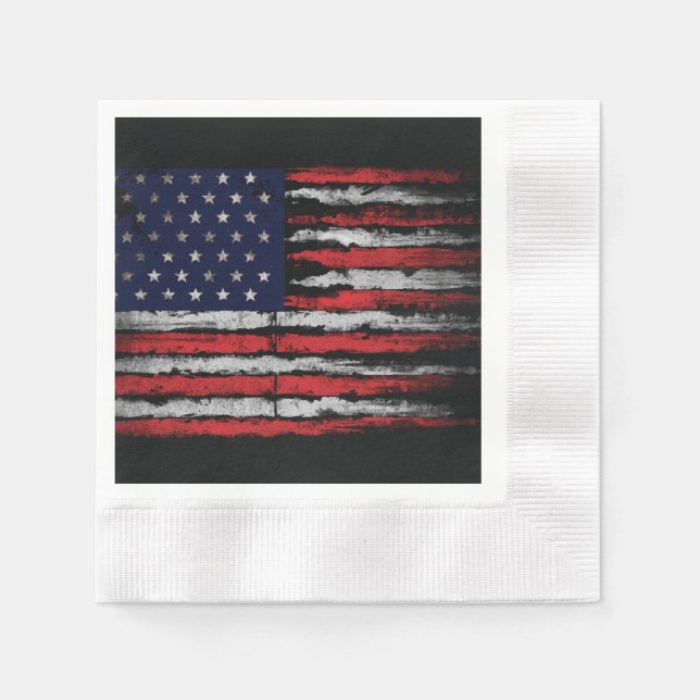 Servilleta De Papel Bandera de los Estados Unidos (Anverso)