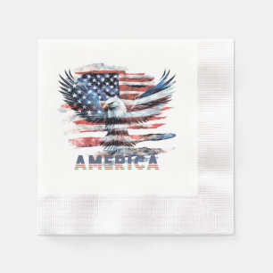 Servilleta De Papel Bandera de los Estados Unidos. América