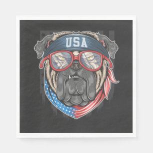 Servilleta De Papel Bandera de los Estados Unidos con bata