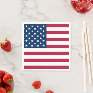 Servilleta De Papel bandera de los Estados Unidos de América fiesta pa