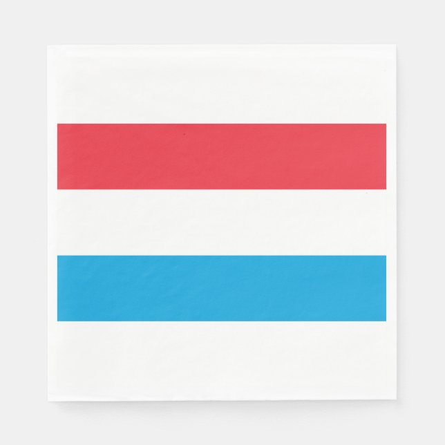 Servilleta De Papel Bandera de Luxemburgo (Anverso)