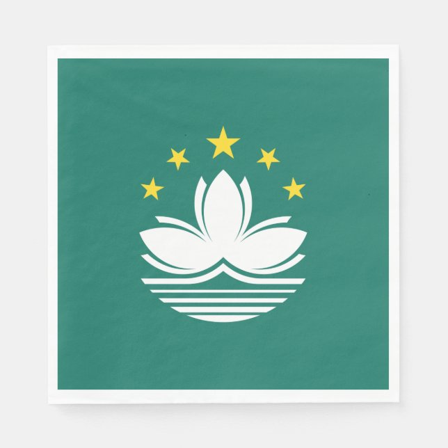 Servilleta De Papel Bandera de Macao (Anverso)