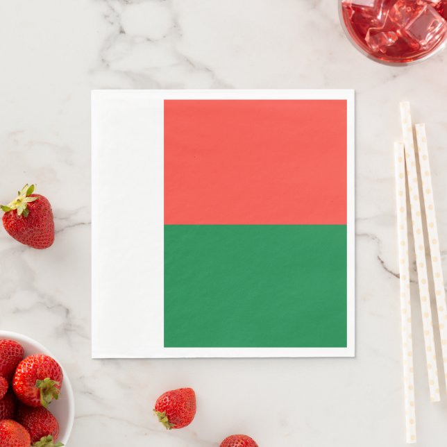 Servilleta De Papel Bandera de Madagascar (In situ)
