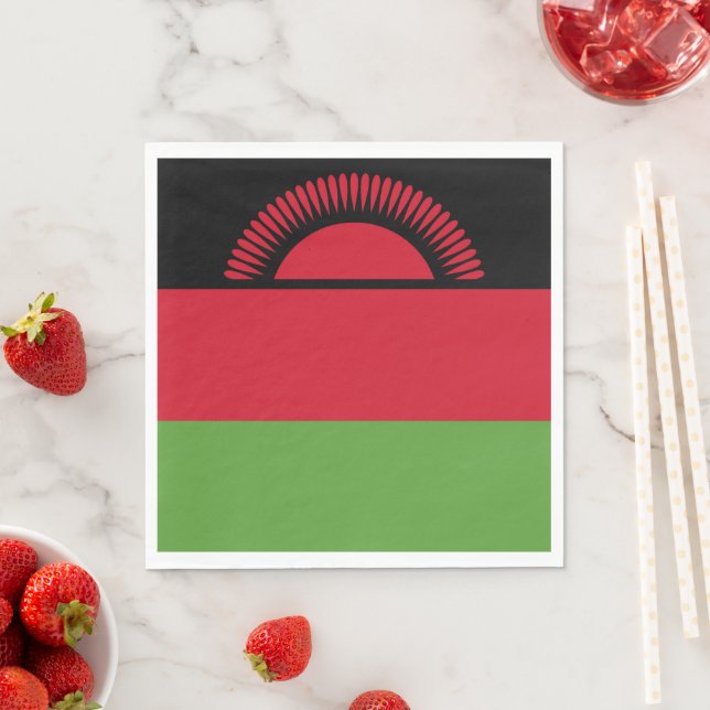 Servilleta De Papel Bandera de Malawi (In situ)