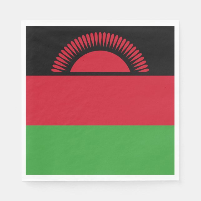 Servilleta De Papel Bandera de Malawi (Anverso)