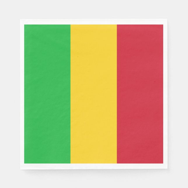 Servilleta De Papel Bandera de Mali (Anverso)