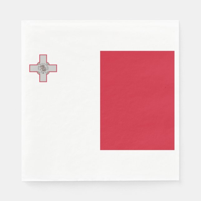 Servilleta De Papel Bandera de Malta (Anverso)