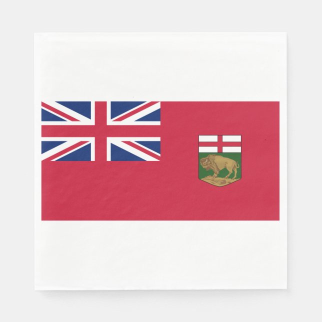 Servilleta De Papel Bandera de Manitoba (Anverso)