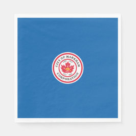 Servilleta De Papel Bandera de Markham (Ontario, Canadá)