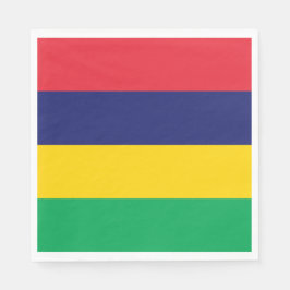 Servilleta De Papel Bandera de Mauricio