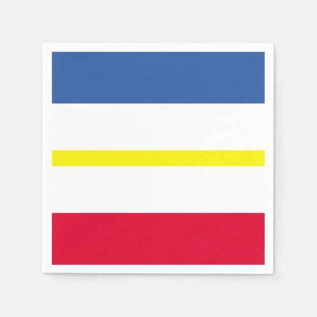 Servilleta De Papel Bandera de Mecklenburg-Western Pomerania Paper Nap (Anverso)