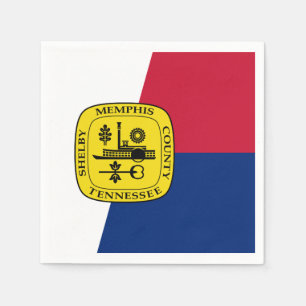Servilleta De Papel Bandera de Memphis, servilletas de Tennessee