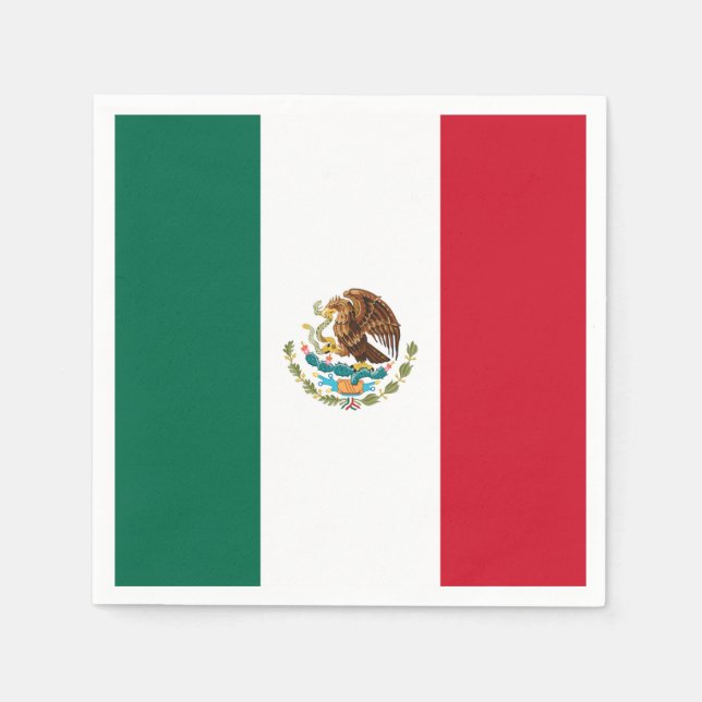 Servilleta De Papel Bandera de México (Anverso)