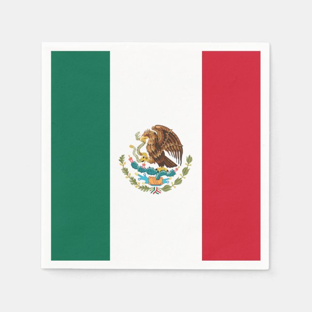 Servilleta De Papel Bandera de México (Anverso)