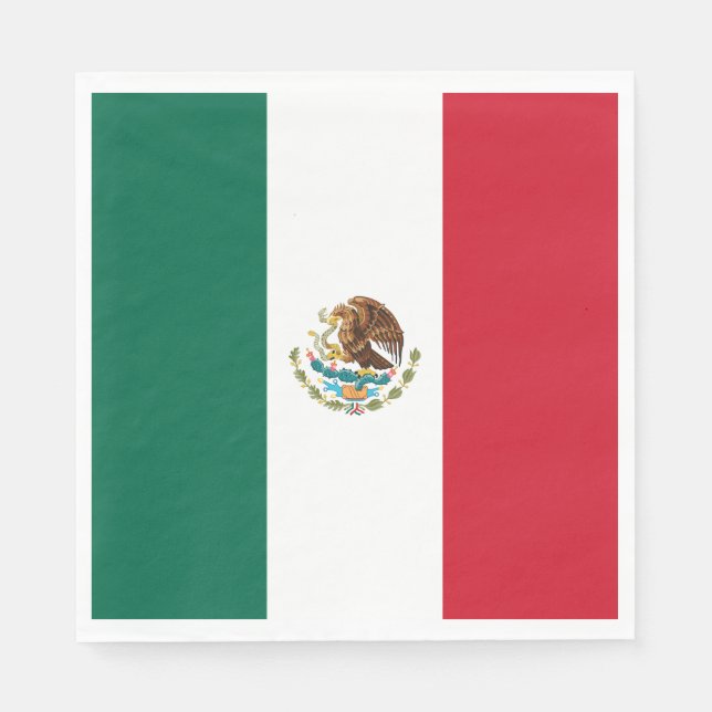 Servilleta De Papel Bandera de México (Anverso)