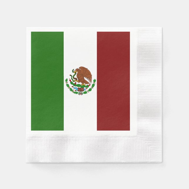 Servilleta De Papel Bandera de México (Anverso)