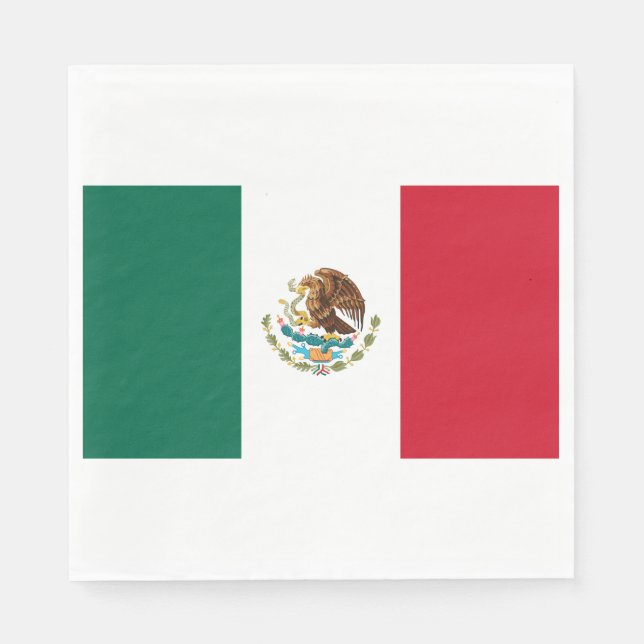 Servilleta De Papel Bandera de México (México) (Anverso)