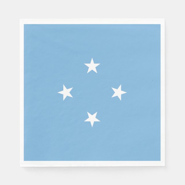 Servilleta De Papel Bandera de Micronesia (Estados Federados de Micron (Anverso)