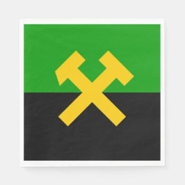 Servilleta De Papel Bandera de mineros y trabajadores mineros