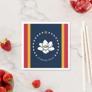 Servilleta De Papel Bandera de Misisipi